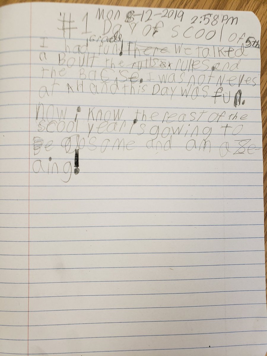 GPLibrary_Klein's tweet photo. Our first day was lots of fun! Read all about it in these "Blog Posts" from a few kids' "My Blog" Notebooks. #KCK #GPGators https://t.co/S7GUFUfVQj