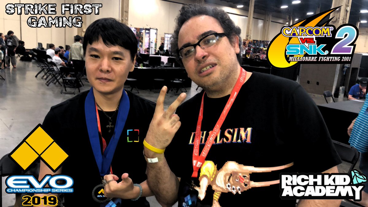 teamstrike1st's tweet photo. @EVO 2019 #EVO2019 - CAPCOM VS SNK 2 ( CVS2 ) presented by STRIKE FIRST GAMING, @RichKidAcademy , @MaximumHuman Performance MHP , GODDESSES MEDIA, & @DonutBarLV ! Featuring @DRB3000 , @Ryo151 , @NYCfurby, @TyramSRK , J. REINERT & more ! #CapcomVsSNK2 #CVS2 #Evolution2019 #esports https://t.co/PiII4Wgve6