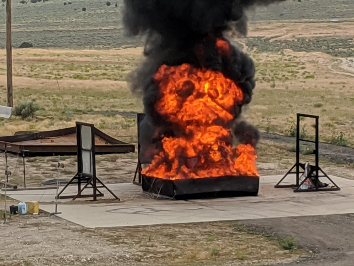 JimJones1913's tweet photo. I reached out to @Billfodl_Wallet and offered to see how their seed storage device stands up to a 20 pallet wood fire then again when the same Billfodl was subject to a 600 gallon liquid pool fire (Fuel: Jet A-1) https://t.co/44uRVqzceK