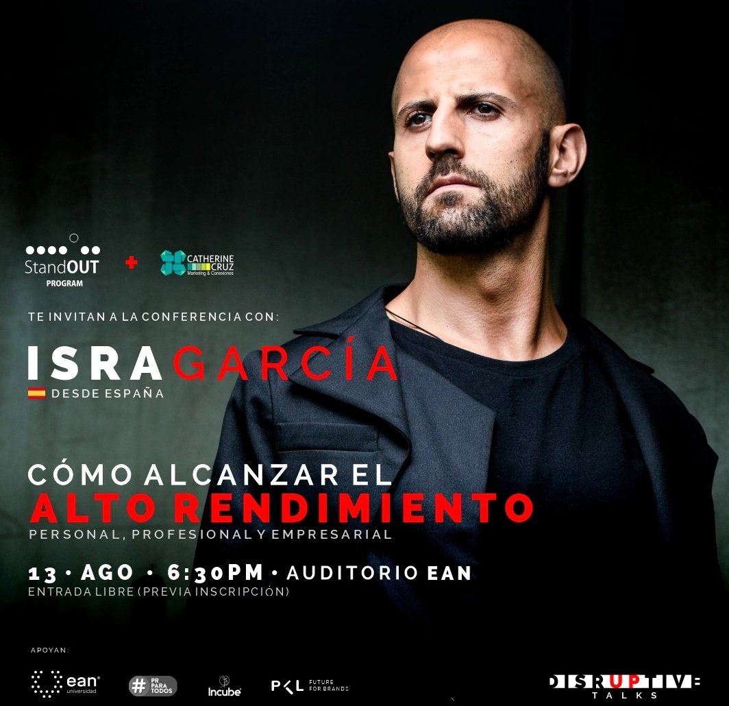 CatherineCruzB's tweet photo. #Bogotá - Mañana shot de #AltoRendimiento con @Israel_Garcia en la @UniversidadEan: cómo recuperar el control del tiempo para invertirlo en aquello que nos hace felices, sin dejar de trabajar por nuestros objetivos 🎯

Entrada libre/previa inscripción: https://t.co/LJf8NnVe2Y https://t.co/OXfxo3iEI0