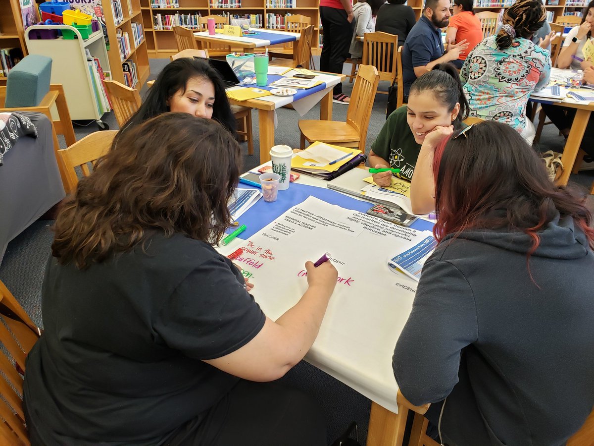 medrano_hope's tweet photo. Our teachers are really diving into the TEI rubric. They came up with some awesome teacher-student examples and evidence.  @ClaritaRivera18 https://t.co/VBOKGQIi3U