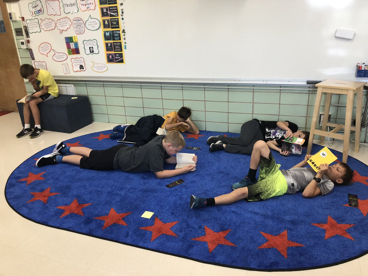 MrsPrejzner's tweet photo. Building our stamina so we can #readlikeaboss in fifth grade! https://t.co/b3pO66TzEz