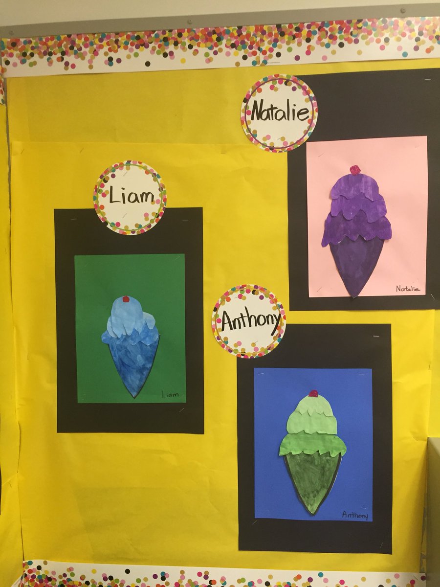 Our first art project of the year turned out quite deliciously, and we learned about tint and shade!