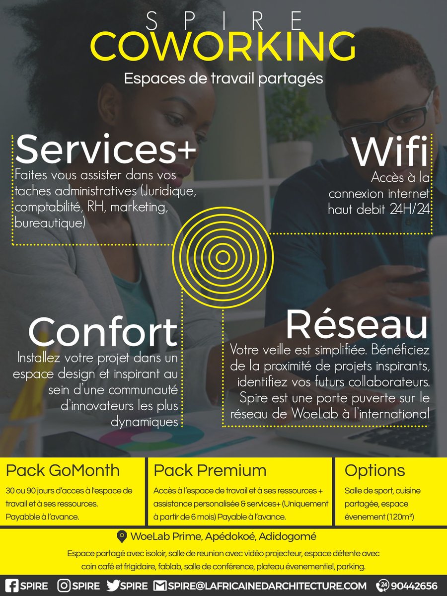 Vois êtes à la recherche de d'un espace de travail ? Que vous soyez une entreprise bien établie, une #startup en développement ou un #entrepreneur indépendant,... Découvrez des espaces qui vont vous permettre d'optimiser vos performances. #coworking @sename_ <a href="/LfriiMedia/">L-frii</a> @Mabizaa_