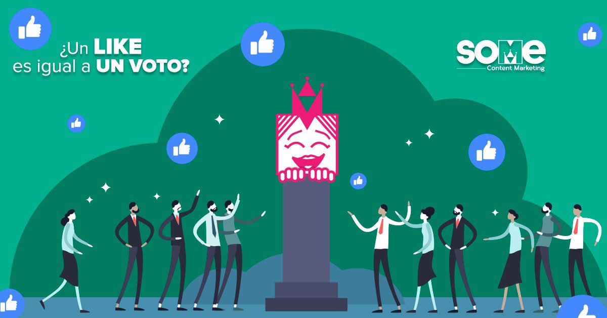 SOMEmktg's tweet photo. ¿Qué representan verdaderamente los likes en #CampañasPolíticas? Si te gusta la comunicación #Política o estás interesado en aprender, te invitamos a leer nuestra nota. #ComunicaciónPolítica 

https://t.co/iZ5geMjjnT https://t.co/DXilZkbXvh