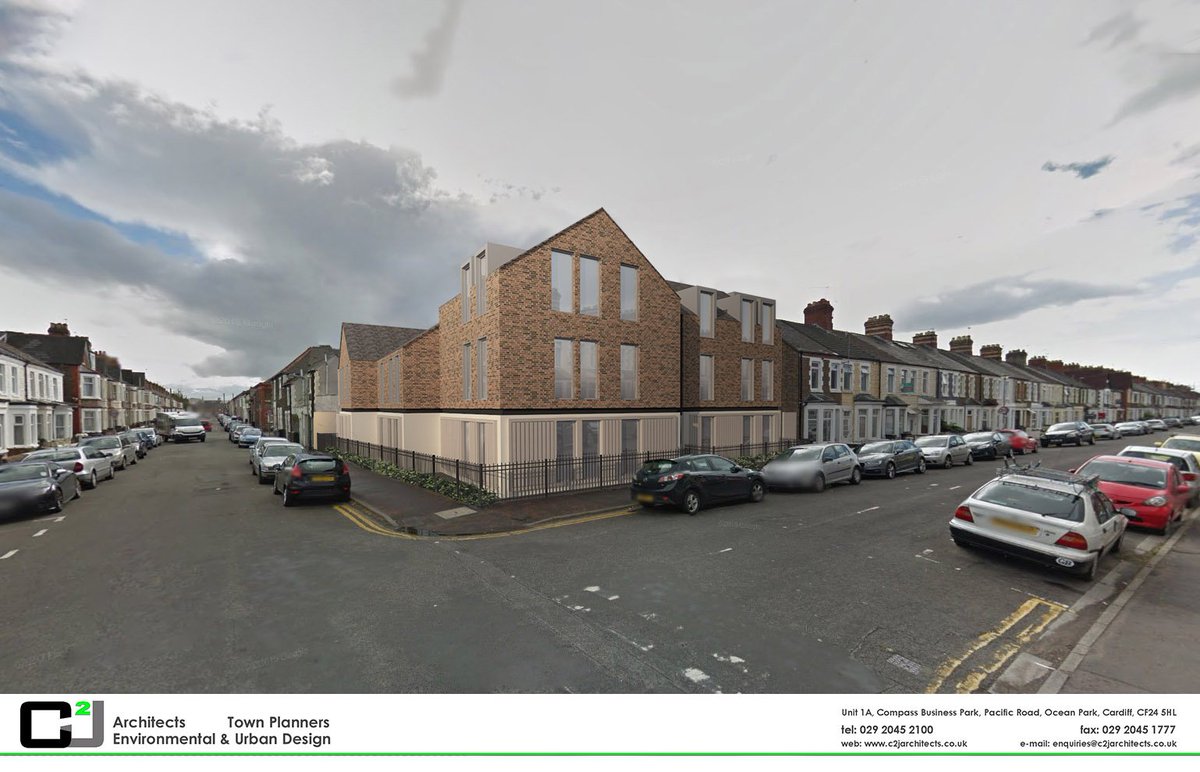 C2JArchitects's tweet photo. Delighted to secure planning consent at the Cardiff Planning committee for our contemporary development of 10 no. apartments at Strathnairn Street, Roath. https://t.co/DLTNsntOHs