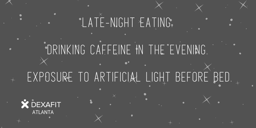 Dexafit_Atlanta's tweet photo. The 4 most common ways your #circadian rhythm might fall out of sync and how to get back on track – covered this week on our blog. https://t.co/u01QdKEYeW https://t.co/6DOyYZUG2v
