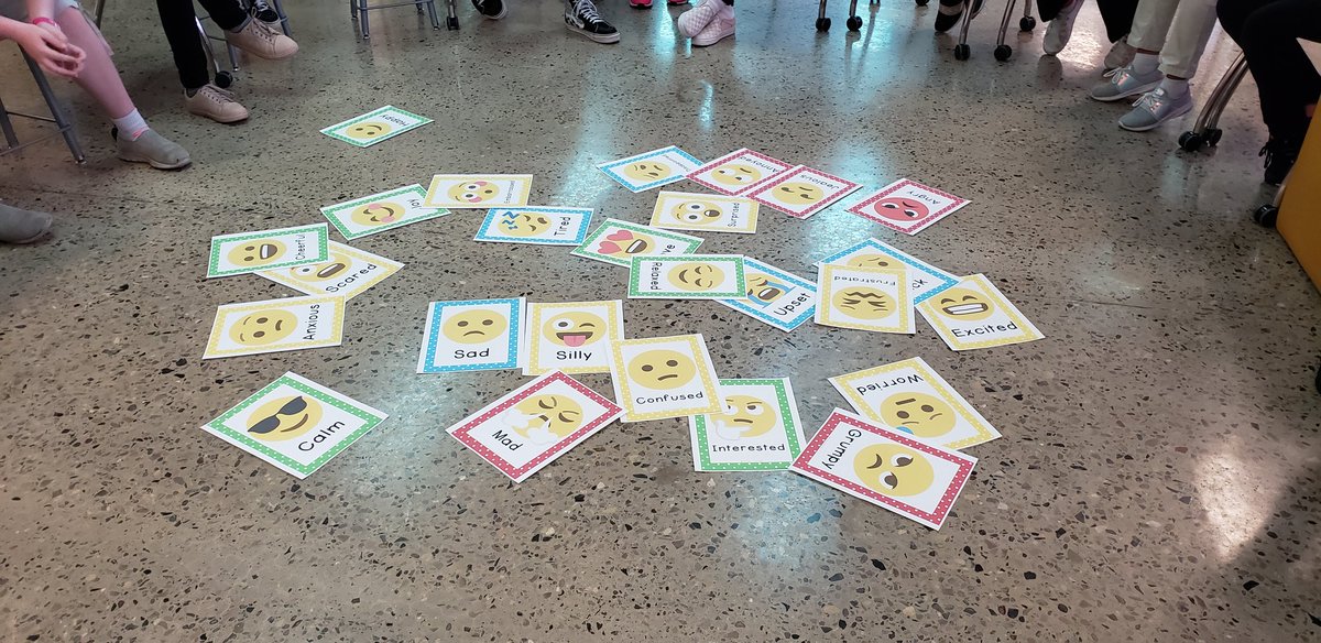 JennThacker06's tweet photo. We laid our emotions out on the floor yesterday and described why we had the emotions we did. Our students come in with many different emotions, many times not knowing how to identify them and process them. It is our job to help them, so they can learn without distractions.
#SEL https://t.co/USCngtSY5r