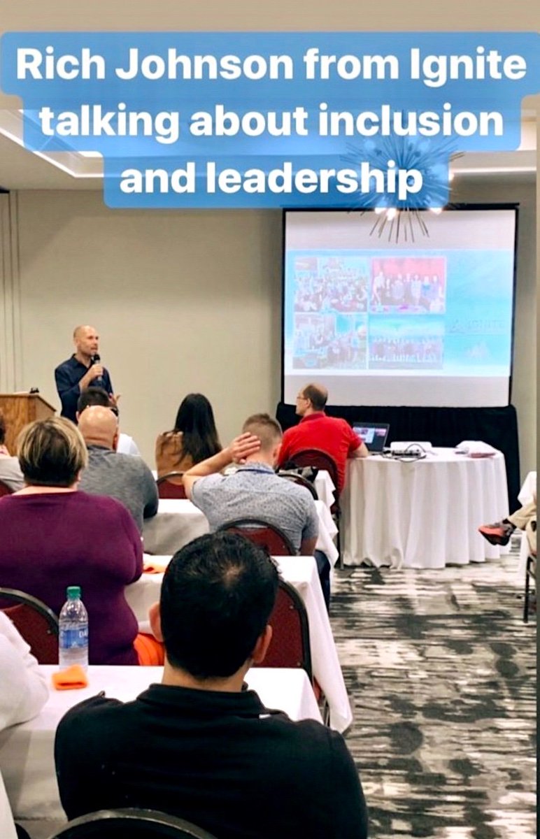IgniteConnected's tweet photo. "Leadership isn’t about title or position. It’s about influence. Each one of us have the opportunity to influence the culture and success of our company.” - @RichAlanJohnson at the Annual @SpauldingRidge company wide meeting last Friday.

Thank you for having us!

#Leadership https://t.co/KGQrXZct7u