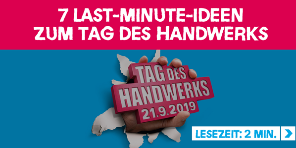 Der Tag des Handwerks kommt. Für Handwerksbetriebe ist es noch nicht zu spät, mitzumachen. Hier sind sieben Tipps für kurzfristige Ideen. 👇👇👇
handwerk.de/infosfuerbetri…