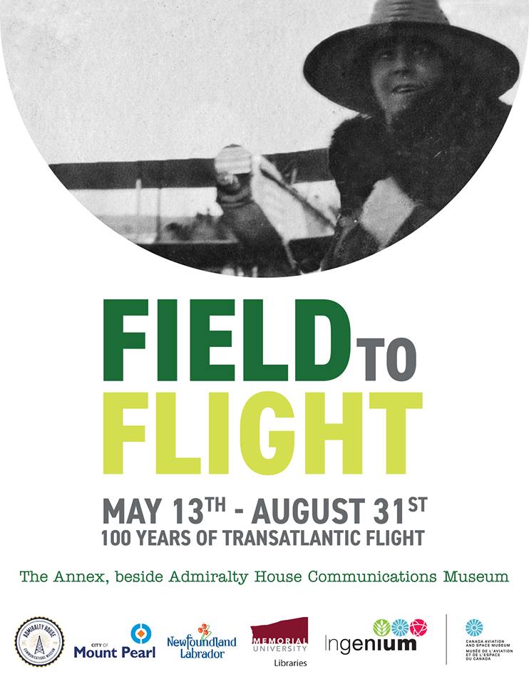 AdmiraltyMuseum's tweet photo. This is your last week to check out the Field to Flight exhibit at The Annex! The exhibit closes on Saturday, August 31 at 5 PM. Stop by this week to learn about the first transatlantic flight. https://t.co/eDeCcSC2yc