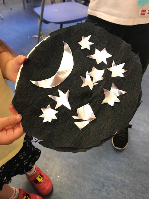 BarnetLibraries's tweet photo. Check out the wonderful creations made by the children at #NorthFinchleyLibrary Space Chase Fun session. They now have a selection of planets, aliens & spaceships on display! Hop into your spaceship today & check them out and grab a book while you are there! @readingagency https://t.co/BjBnfsZ1ev
