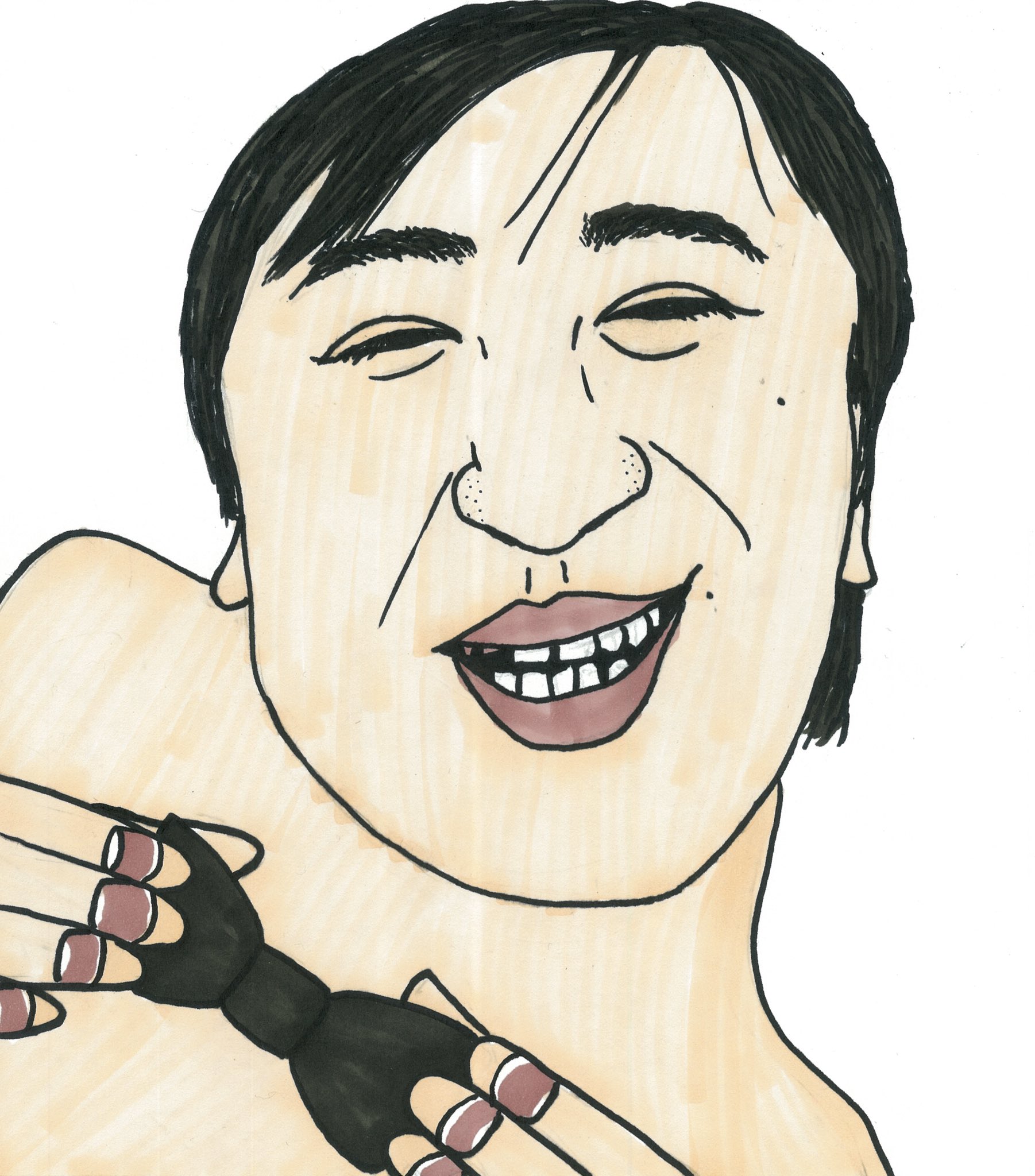 Kae似顔絵 さえない似顔絵174】 ニッポンの社長 辻さん #さえない似顔絵
