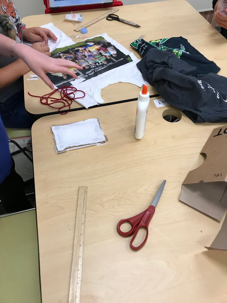 MrsAlcorn2018's tweet photo. Making air filters from their research and designs. ⁦@YCSSTEM⁩ https://t.co/o8SfAEd7B1