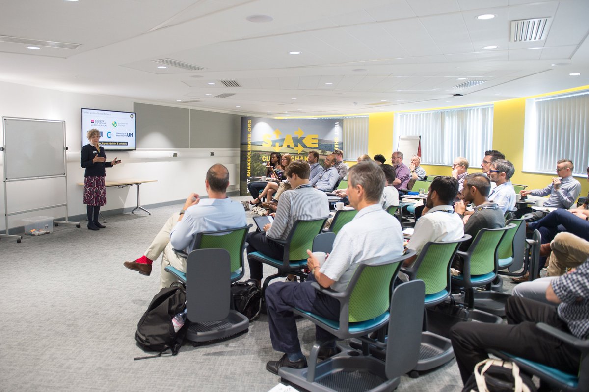 Rothamsted's tweet photo. Shake Climate Change is up and running! Our first week long workshop now on site @Rothamsted 

Welcome and congrats to all our entrepreneurs and their great ideas for making food &amp; farming a climate hero not a climate villain. 

https://t.co/1ZpbL33Uod

#ShakeCC https://t.co/hd4VvC51mJ