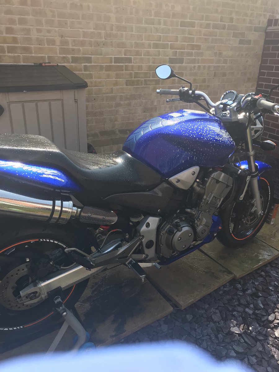 AnythingAutoUK's tweet photo. Used both of these in cleaning the Honda Hornet 900 today. 

I’m obsessive about keeping my chain clean and this is the best. It’s also great for cleaning fling off from the rim.
Products @fuchs_silkolene Wash Off £4.99
@motul_uk Chain Cleaner £7.99 Where from? @jandsaccessories https://t.co/PjvGrGN0I8