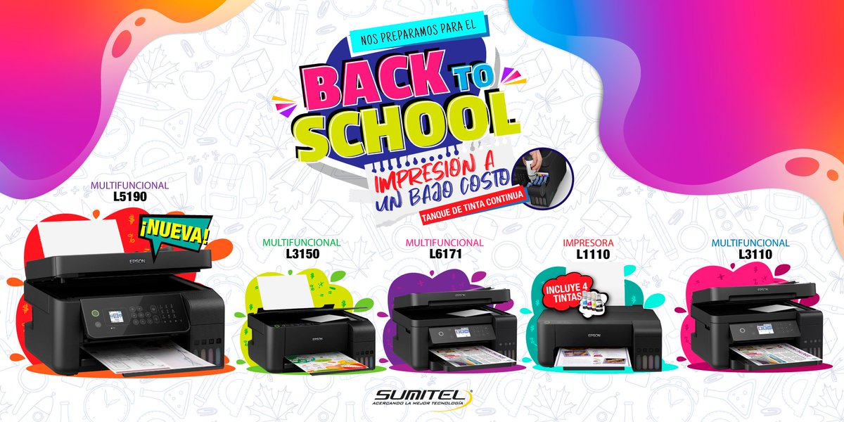ST_SUMITEL's tweet photo. ❤Obtén más impresiones con Epson Ecotank ¡últimos días de promo!😱 - https://t.co/xaIH5epjRv https://t.co/3LY4HtjZmJ