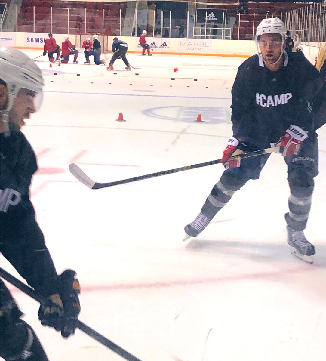 SiriusXMNHL's tweet photo. Day 2 @SiriusXMNHL LIVE at the 2019 @BioSteelSports Pro Hockey #CAMP 11am-1pmET with @DallasStars @tseguinofficial joining hosts @GordStellick and @DaveAMcCarthy #BioSteelCamp #BioSteel #DrinkThePink https://t.co/cp4tqE3sM8