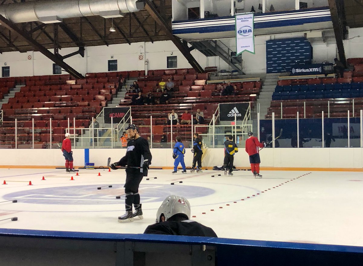 SiriusXMNHL's tweet photo. Day 2 @SiriusXMNHL LIVE at the 2019 @BioSteelSports Pro Hockey #CAMP 11am-1pmET with @DallasStars @tseguinofficial joining hosts @GordStellick and @DaveAMcCarthy #BioSteelCamp #BioSteel #DrinkThePink https://t.co/cp4tqE3sM8