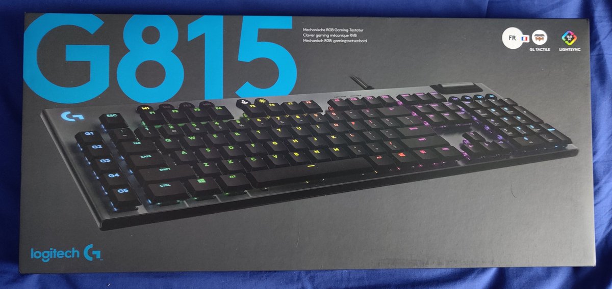 MikeSanBE's tweet photo. Arrivage du jour #LogitechG815 cc @LogitechGFrance https://t.co/e2p6agEzmP