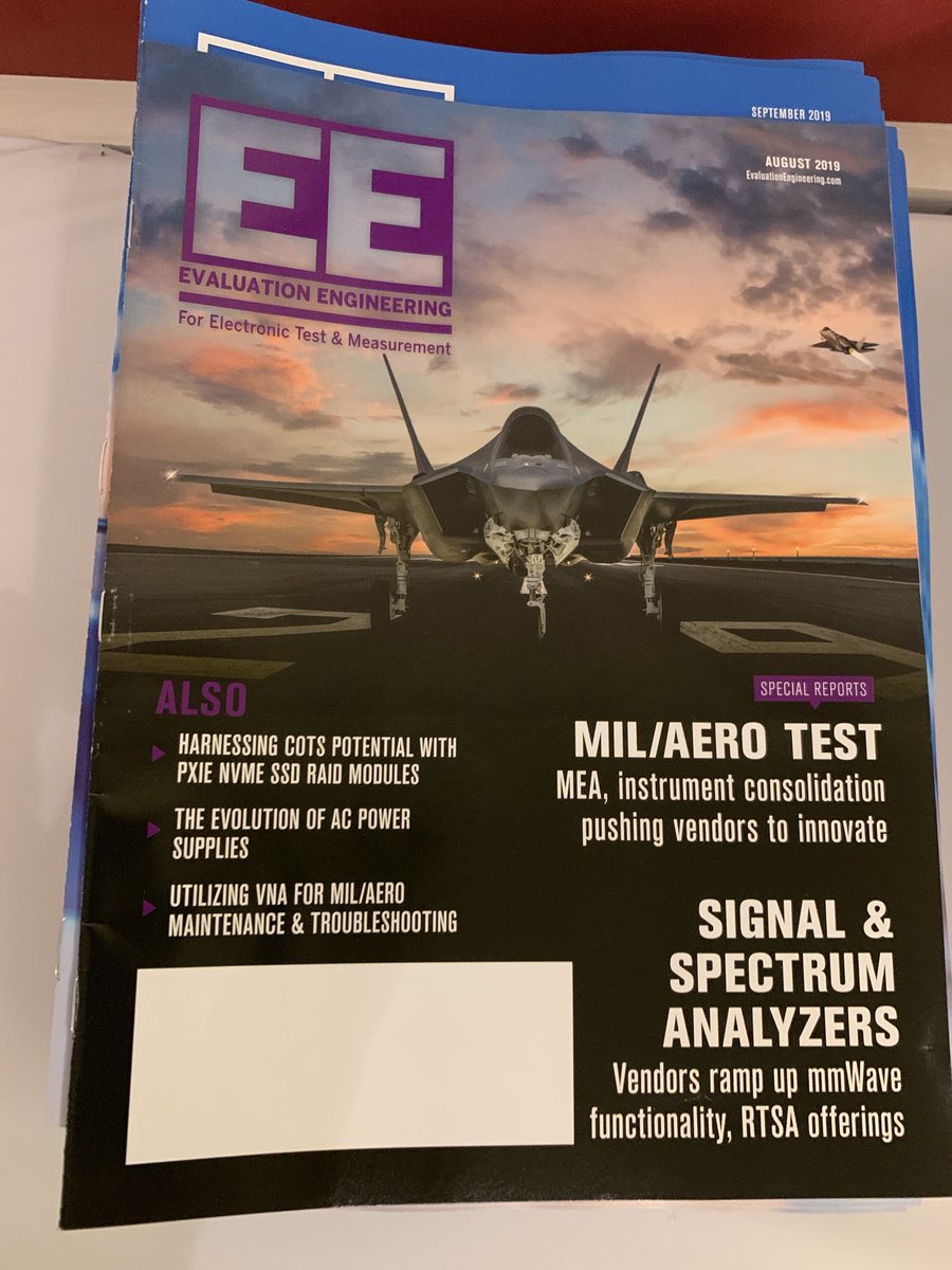 EE_Engineers's tweet photo. At #AUTOTESTCON? Be sure to grab EE’s August issue, packed with content covering Mil/Aero test. Also grab our September issue, which is hot off the press. Magazine table is outside the expo entrance! https://t.co/tHAlTY0v0T