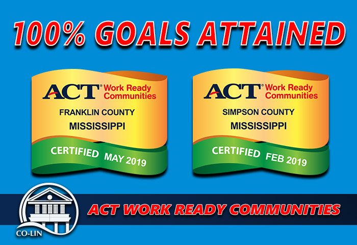 clccworkforce's tweet image. We have the momentum to see 3 #ACTWorkReadyCommunities named in 2019. Read about Simpson and Franklin counties! #ACTWRC ow.ly/pIzi50vFYtR