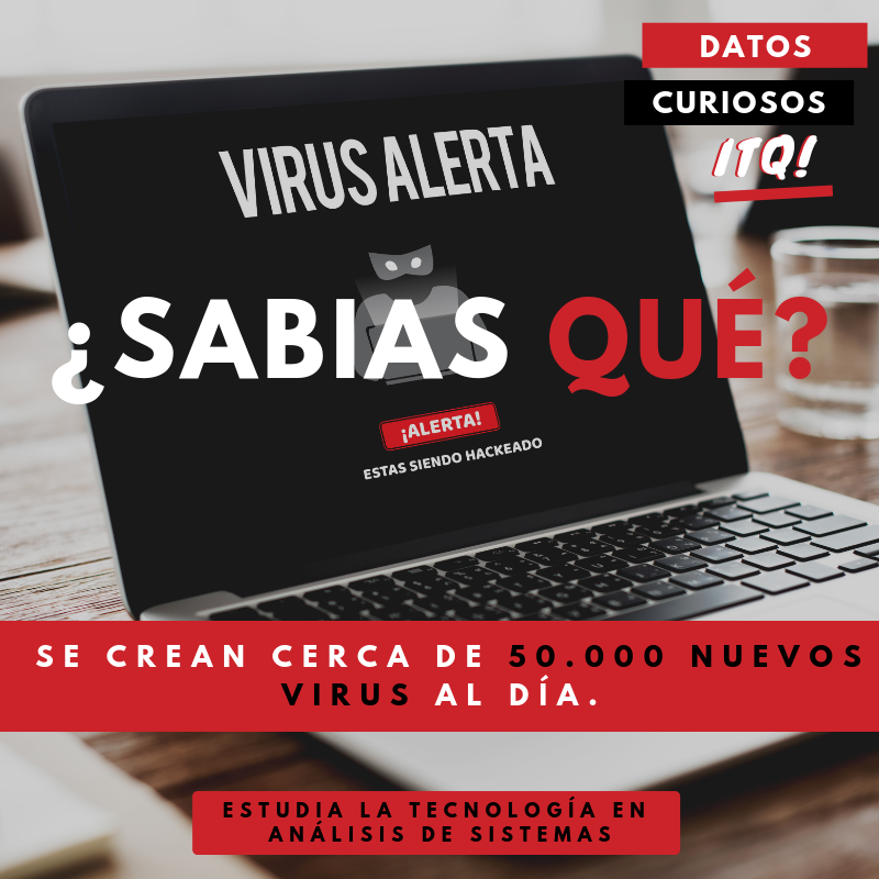 InstitutoQuito's tweet photo. Lo puedes creer decenas y decenas de #virus nuevos se crean cada 24 horas 😮, que suman alrededor de medio millón de virus nuevos al mes. Pero puedes aprender como desarrollar un software de antivirus 🛡, estudiando Análisis de Sistemas. 🤗
👉https://t.co/Jfm3weOXRZ y empieza hoy https://t.co/ZOVZCI9ikj