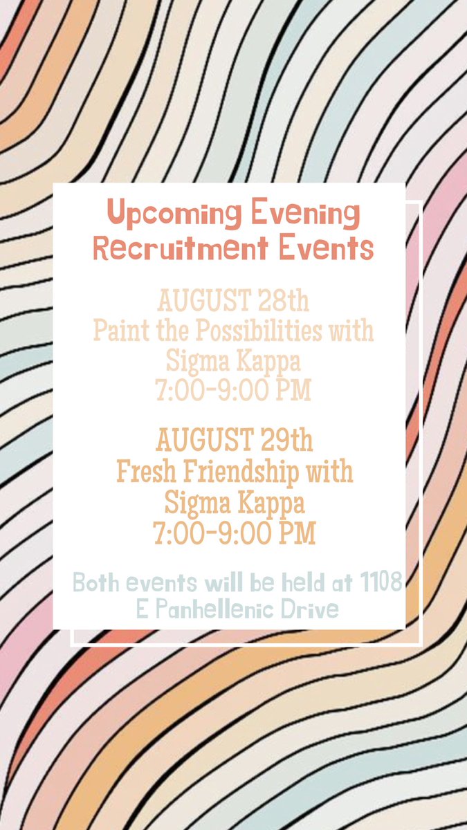 sigmakappauf's tweet photo. Be sure to stay up to date with our evening recruitment events! Please RSVP to sigmakappacmc@gmail.com if interested. https://t.co/wMHl3ngQOd