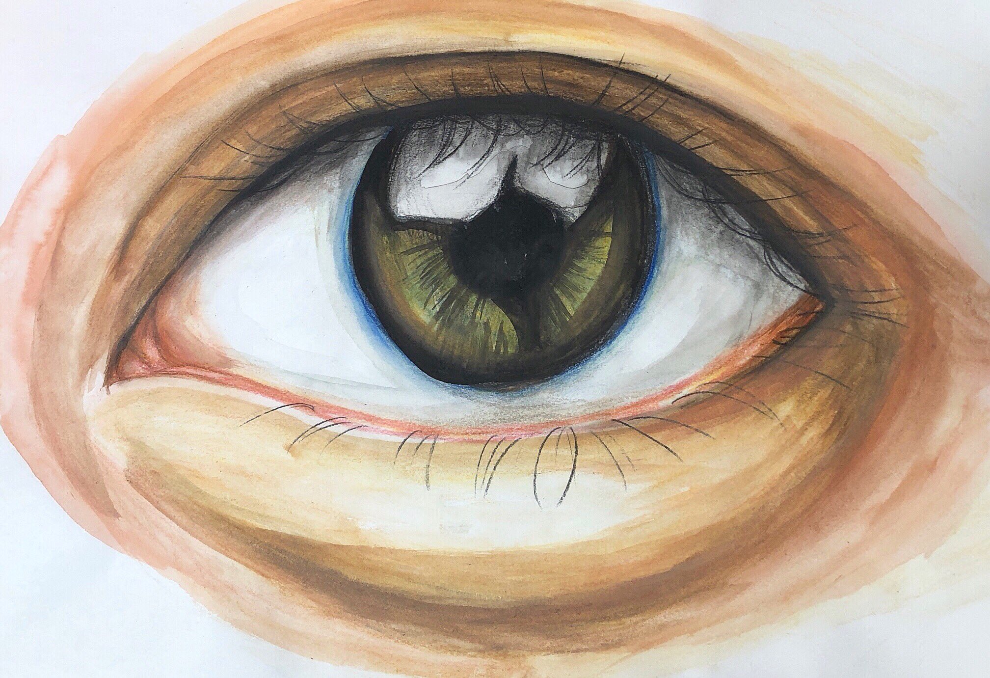 水彩画「瞳」 水彩画「瞳」