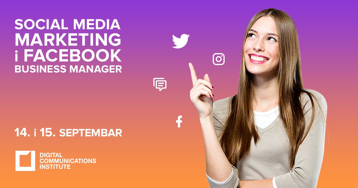 Social Media Marketing i Facebook Business Manager je kurs koji daje sveobuhvatan pregled alata i trendova, kao i metodološki okvir u koji polaznici mogu da spakuju sve promene koje se dešavaju na ovom polju 🙂
Prijavite se na: bit.ly/2Z7MdyQ