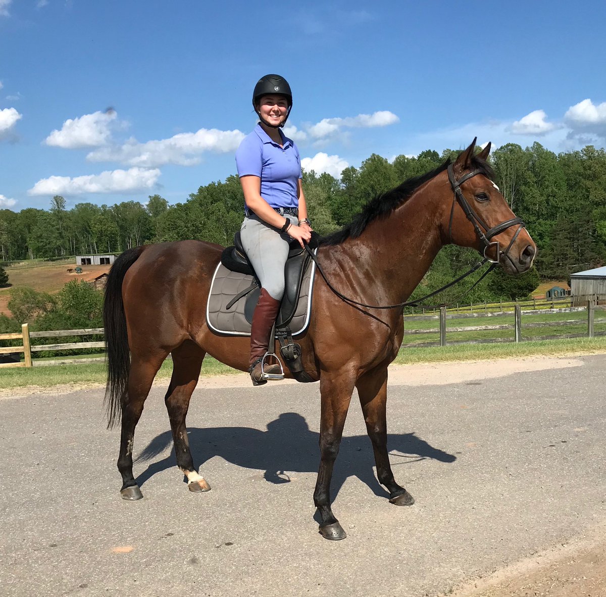 The Averett University Eventing Class is back in full swing! We’re so excited to have Ally Feebo and her horse Booker with us for an awesome fall semester! 🌟