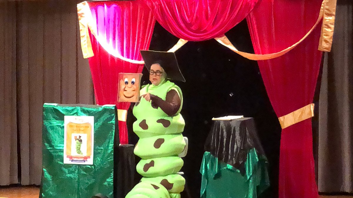 The Bookworm is visiting us today. Yay!