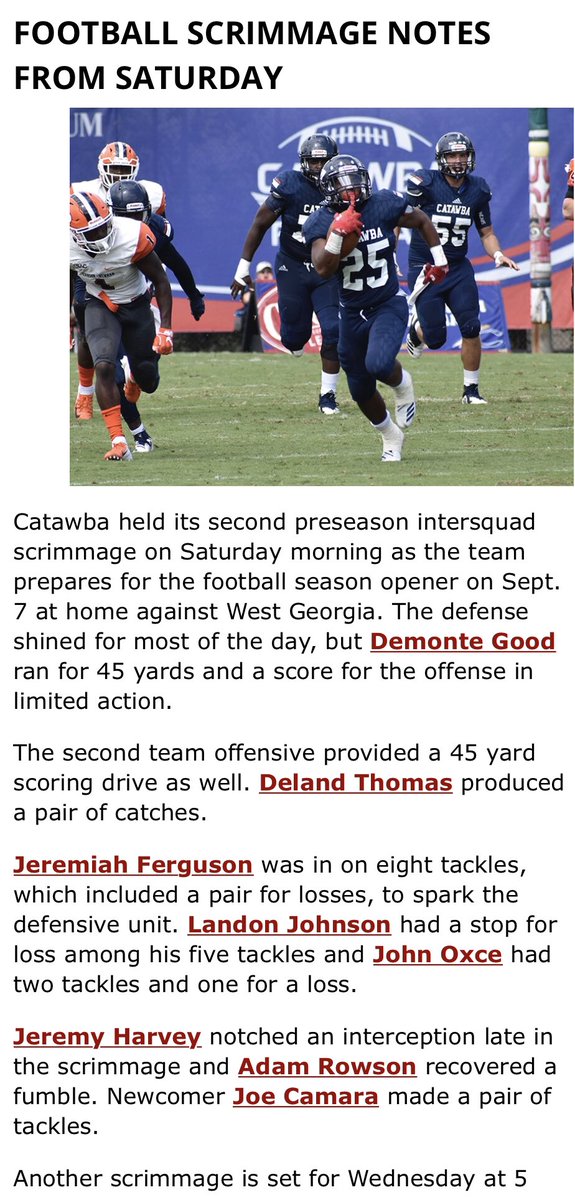 bballingsonc's tweet photo. I see you @Land0_21 and @JohnOxce .Proud of these #336 guys getting off to a great collegiate start at Catawba @gsosports @DBoyzFootball @SWGHS_Football.Stay focused, work hard and keep grinding young fellas.✊🏾 https://t.co/oJFbf2wOg2