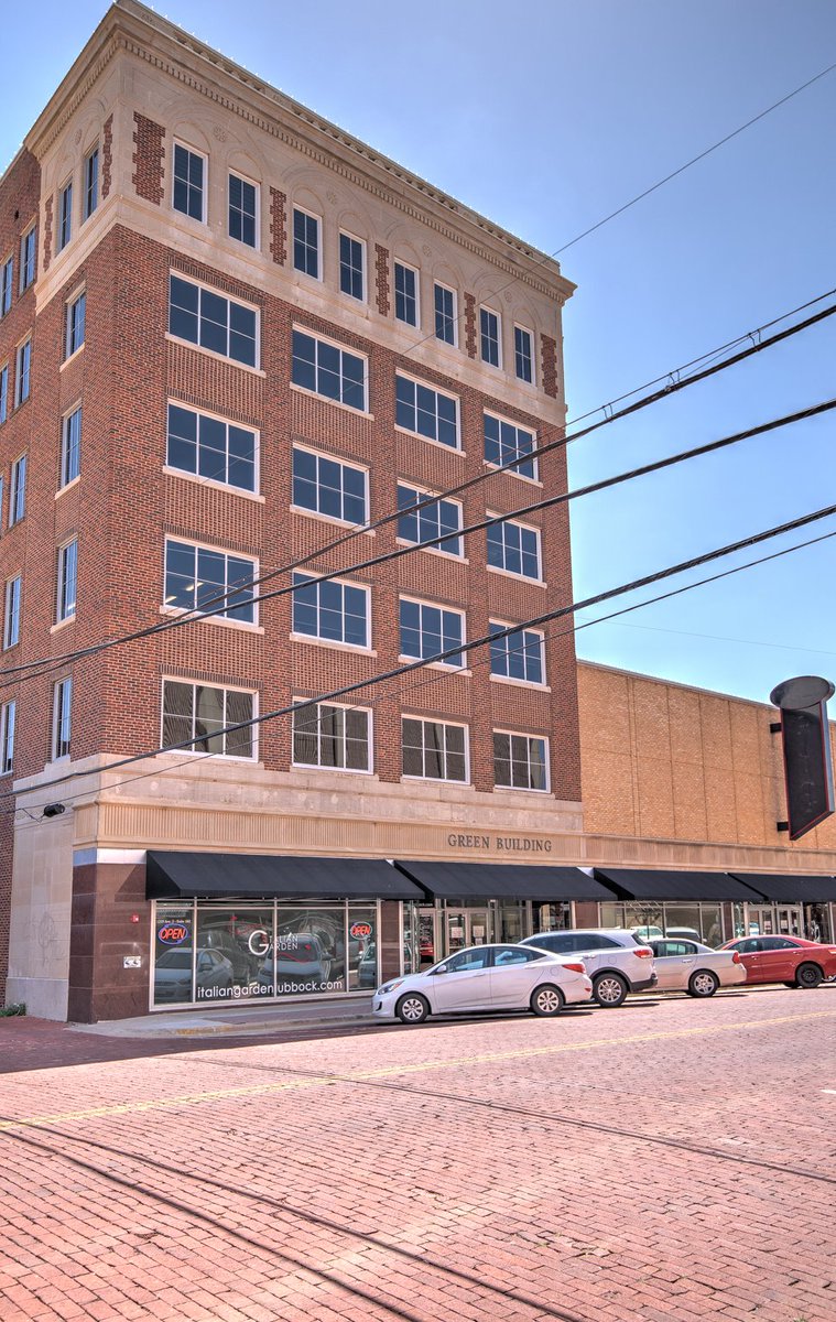 aswomack's tweet photo. NEW LISTING: #Office Space for Lease in historic downtown Green Building,1215 Avenue J, #Lubbock. Multiple floorplan options available on full floors of former #ReagorDykes HQ  and ready for quick occupancy. For a personal tour of the property, call Scott Womack at 806.784.3265. https://t.co/YhBTdSdQAu