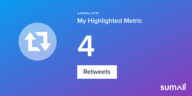 ASMILLATM's tweet photo. My week on Twitter 🎉: 1 Like, 4 Retweets, 4 Retweet Reach. See yours with https://t.co/ZfTCBvQo1r https://t.co/CNXnNCBCxI