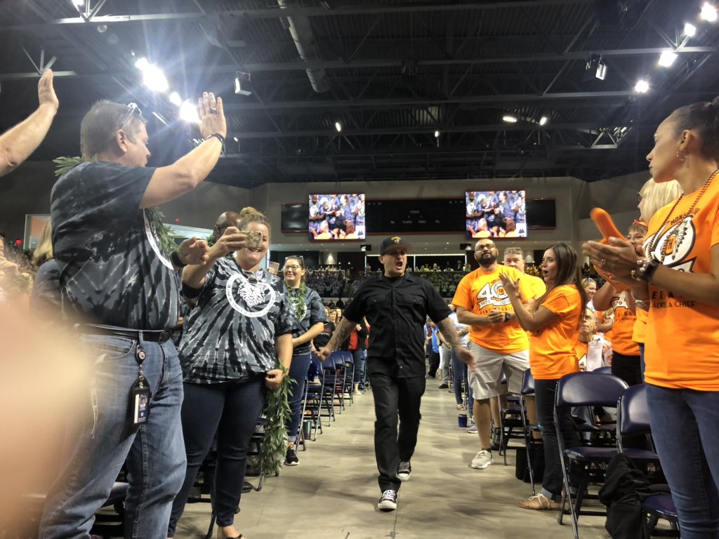 CCPSFACE1's tweet photo. Are you ready to be #relentless? #oneccps Convocation 2019-2020! @ccpsinfo https://t.co/G4ZlBB2W5d