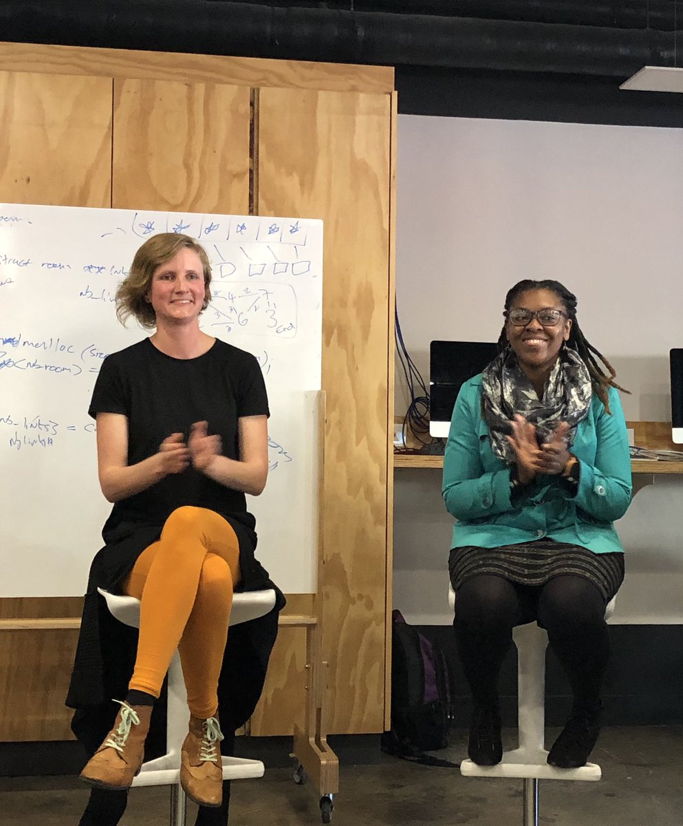 wethinkcode's tweet image. We are privileged to have had Dr @imogenwright, co-founder &amp; CTO at @hyraxbio, visiting our Cape Town campus this afternoon to talk about her journey to becoming a software developer. #WomenInTech #WomenThinkCode #BornToCode