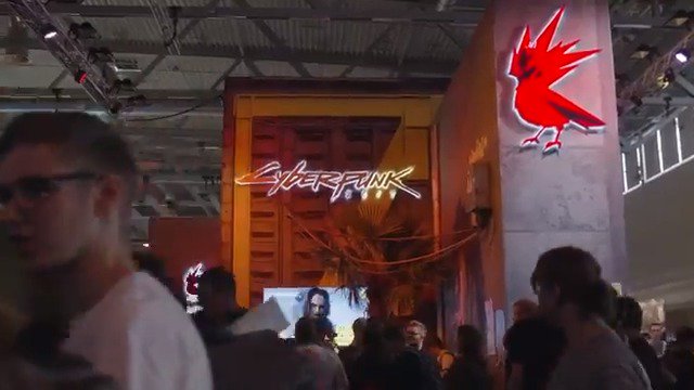 CD Projekt RED показала стенд Cyberpunk 2077 с Gamescom 2019