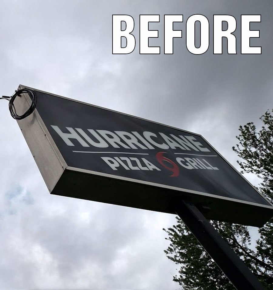 SignMedix's tweet photo. Hurricane Pizza updated there static sign with a 4 color message center to customize their roadside advertising &amp; marketing. Take a look at the difference.
4031 Columbia Ave, Columbia, PA 17512
@HurricanePizza @SignMedix https://t.co/4qNMKUZtLy