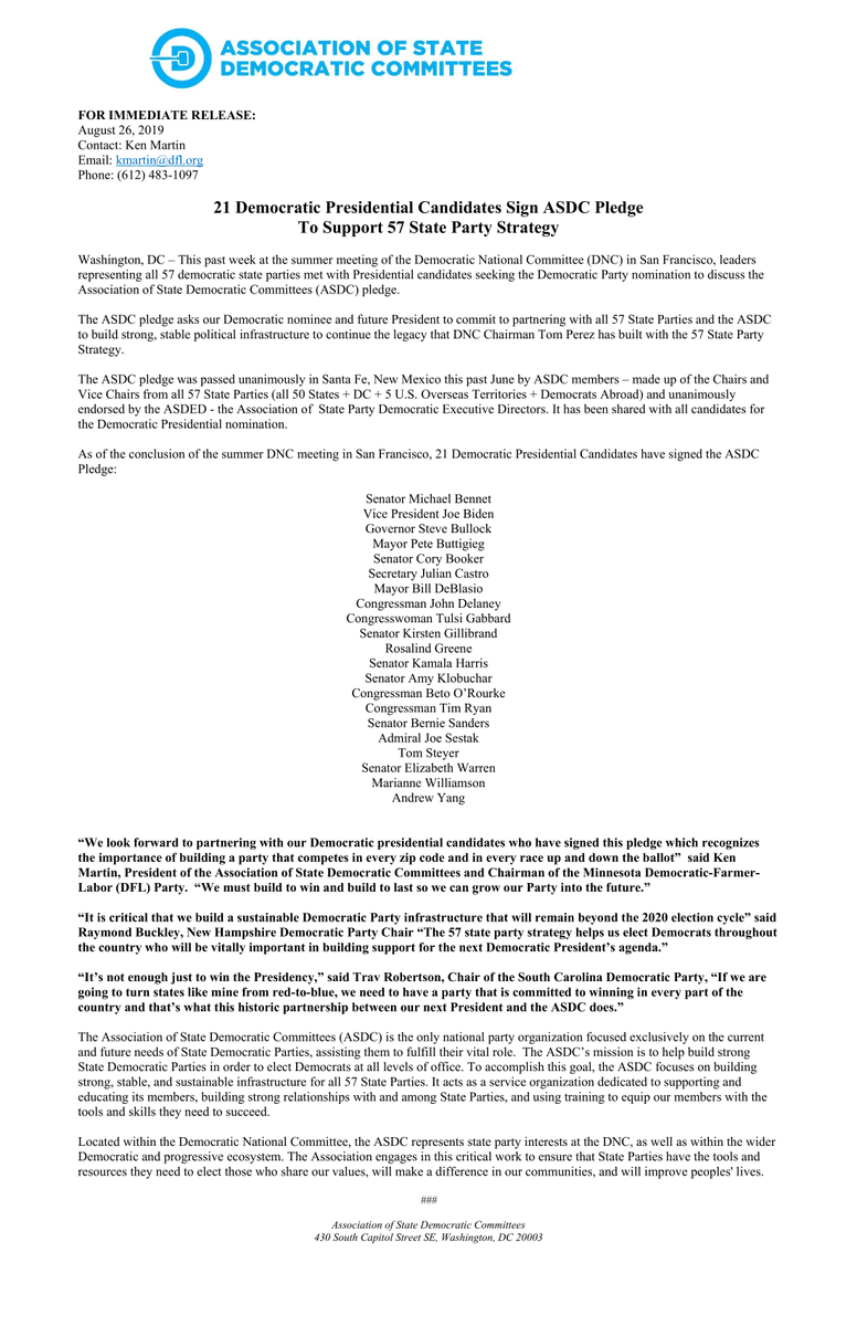 Ken Martin On Twitter Kudos To The 21 Democratic