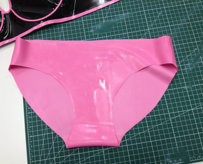 Stepsister glasses latex panties