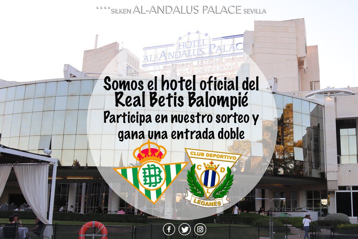 Somos el #hotel del #RealBetis y por eso sorteamos entre nuestros seguidores una entrada doble para el próximo partido ⚽️
Síguenos y haz retuit para participar en el #sorteo que haremos el viernes a las 12:00 en un directo de instagram #DíaDeBetis #RealBetisLeganés #Sevillahoy