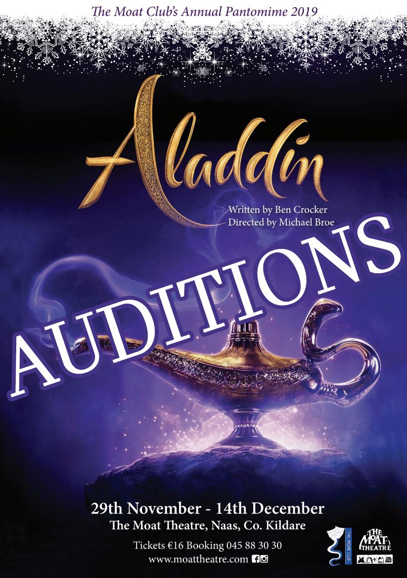 AUDITIONS for ALADDIN 🧞‍♂️🎄 take place this evening at 7:30pm in the theatre! For more info, see our Facebook page