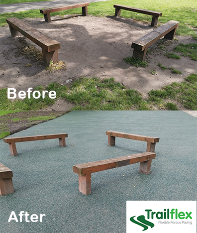 Trailflex's tweet photo. Tuesday means #TransformationTuesday Fairfield High School. Droyslden. TrailFlex Golf Green, our unique new green rubber granules...find out more here: https://t.co/yCJ1NlH1jf  #Trailflex #permeable #paving #ecofriendly #TuesdayThoughts #TuesdayMotivation https://t.co/t5xwBkmLY6