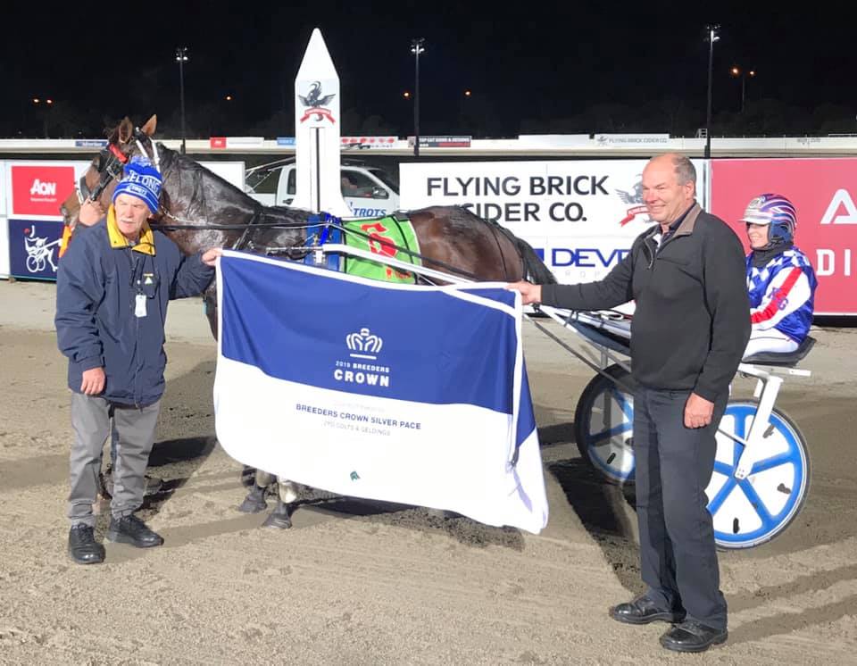 The DOWNBYTHESEASIDE Breeders Crown (2YO Colts and Geldings) Silver Pace (Group 3) was won by NIGHT SPIRIT (Mach Three-Blissfull Night) Mile Rate 1:59.3 Trainer Andy Gath and Driver Kate Gath.#thetrots#geelong
