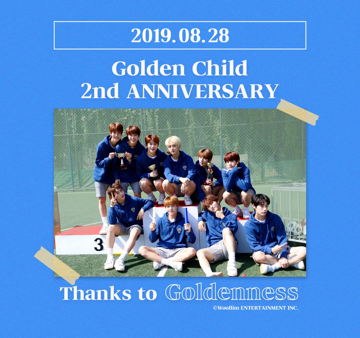 GoldenChild's tweet photo. [#Golden_Child] [🎉] 2019년 08월 28일 골든차일드의 데뷔 2주년을 진심으로 축하합니다.

#골든차일드와_골드니스의_꿈같은_2주년 #골든차일드_두눈엔_골드니스만_보인다💞 https://t.co/uW4THnhJG9