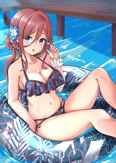 🚀🌕SpaceSandy⭐🌻さんがTwitterに投稿した中野三玖(五等分の花嫁)のイラスト。