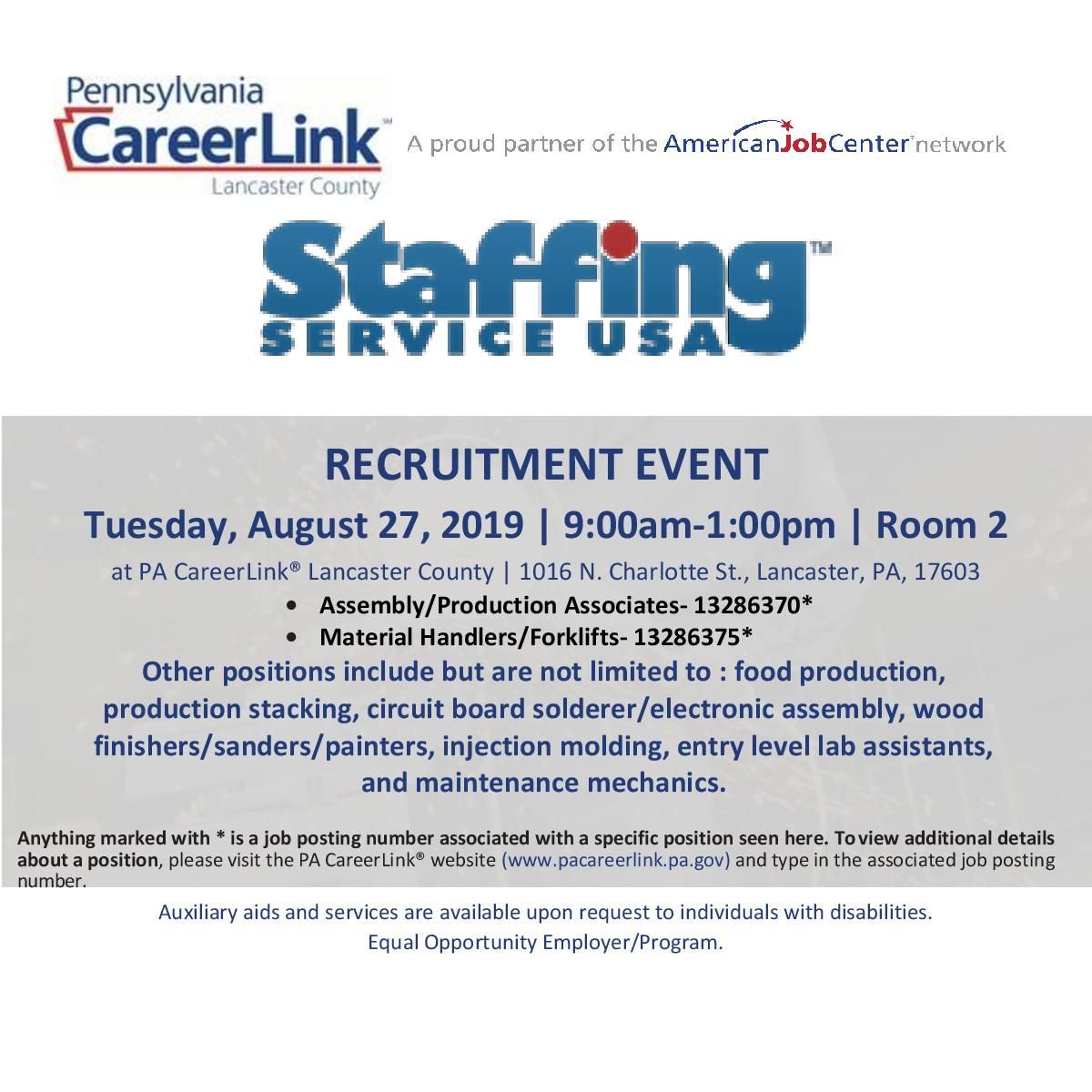 Lancaster CareerLink tweet media