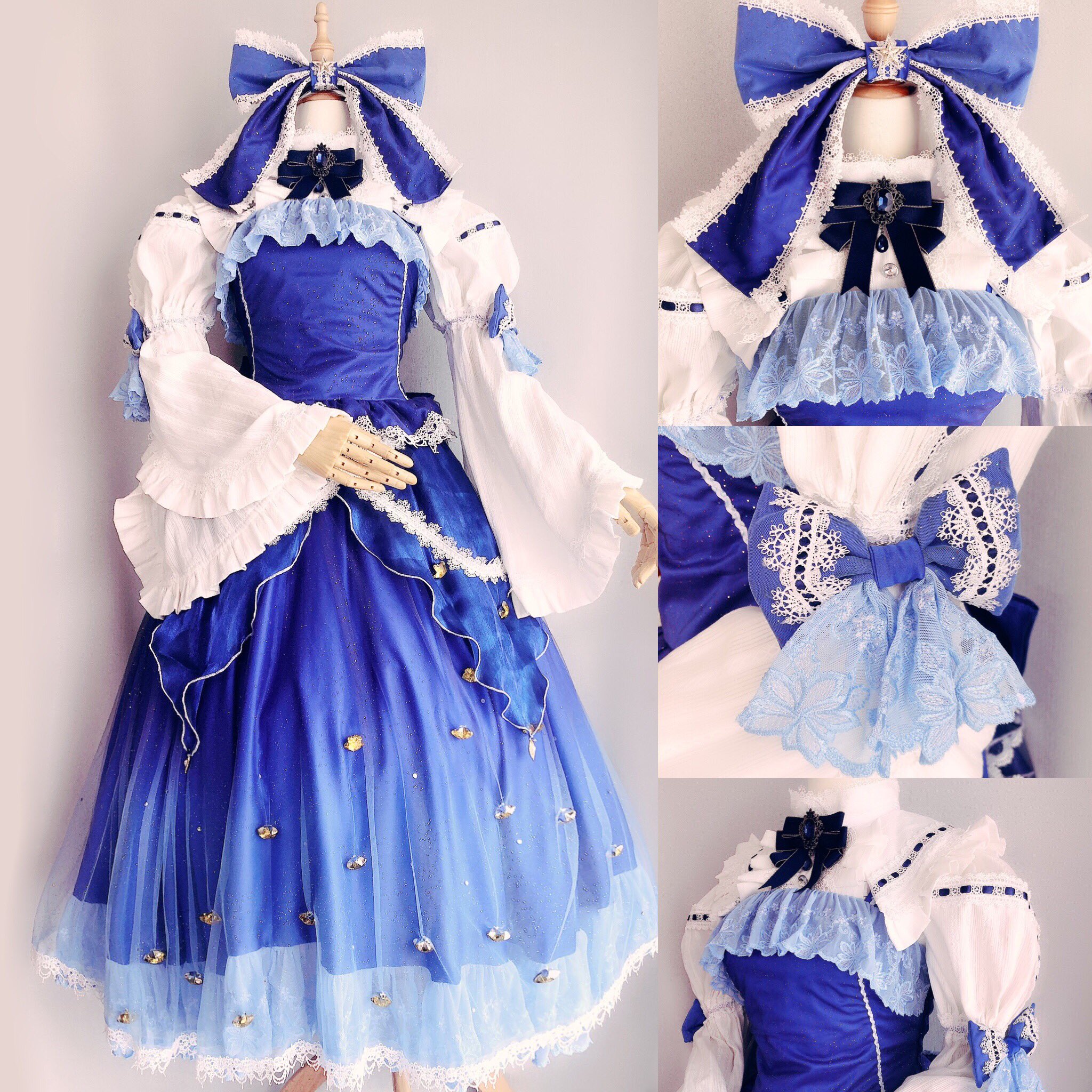 東方project 東方三月精 スター・サファイア コスプレ衣装