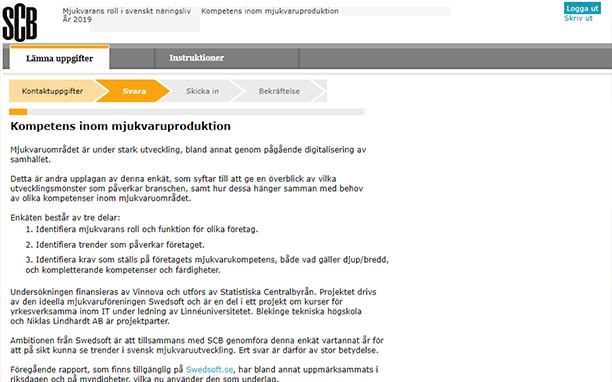 Swedsoft's tweet photo. Nu får 9425 företag en inbjudan från @StatsSweden - SCB att besvara en enkät om mjukvarans betydelse för svenska företag. Det är den 2a omgången av vår statistik om vikten av mjukvara för svenska företag

Läs mer https://t.co/WjuiKL21Yn

#svpol #SwedenTech #SthlmTech #gbgtech https://t.co/WGwErtWnRr